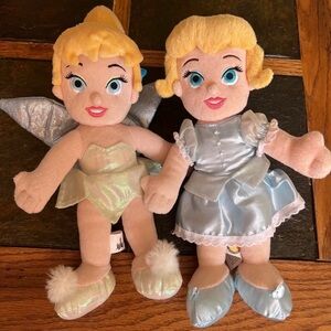 Disney Fairy and Princess Plush Dolls - Cream and Blue